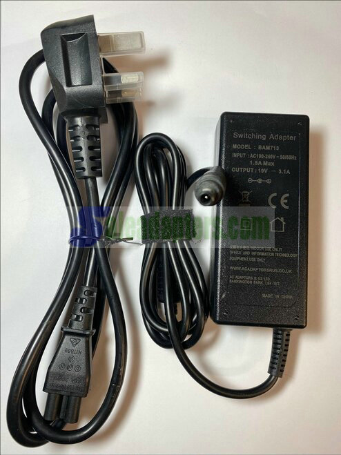 Replacement 19V AC Adaptor Power Supply Charger for Samsung X125, X520 Notebook