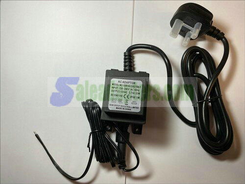 12V AC-AC ADAPTOR 12VAC 2.75A LINEAR TRANSFORMER POWER SUPPLY WITH BARE ENDS