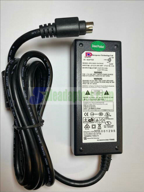 12V 5V 2A 6 Pin DIN Switching Adapter Hard Drive Power Supply for MDT0361205-F