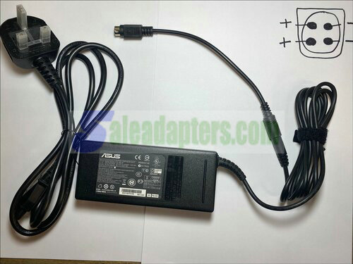 19V 4.74A AC-DC Switching Adaptor Power Supply with 4 Pin Din 2 Left Pins Pos