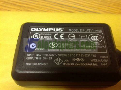 Genuine Olympus Power Adapter Mod No A511. 5V 2A