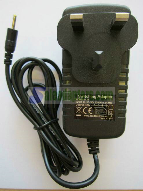 9V 2A Mains AC Power Adaptor Charger for model xyfe-105c input:100v-240v-50/60hz