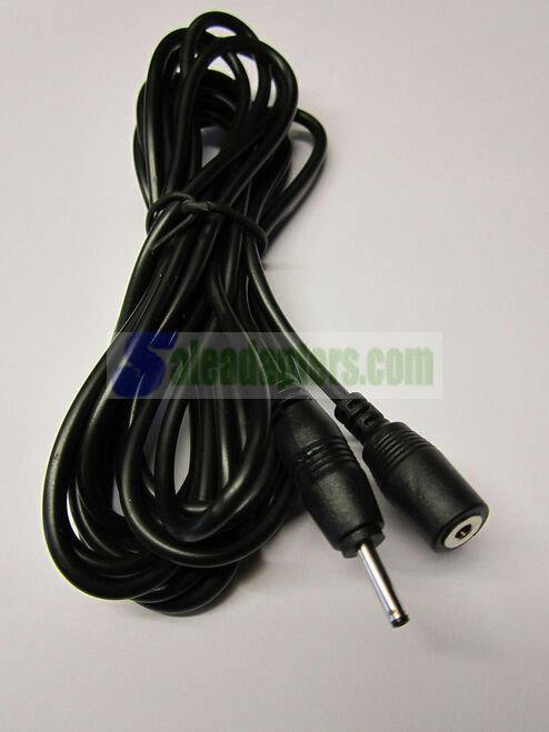 Female 2.5mmx0.8mm 2.5x0.8 to Male DC Plug Power Cable Extension Lead 3 Metres