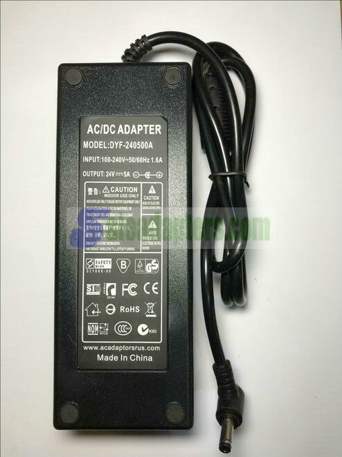 24V 5A 5000mA AC-DC Adaptor Power Supply for Philips Matchline 23PF9945 LCD TV