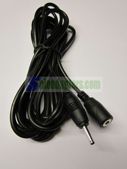 Female 2.5mmx0.8mm 2.5x0.8 to Male DC Plug Power Cable Extension Lead Cord 3 Metres