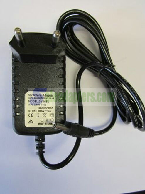 EU 5V 2A Mains AC-DC Adaptor Charger Power Supply for Logic3 i-station 22