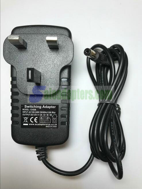 12V 2A Mains AC-DC Adaptor Power Supply for Buffalo Airstation Wireless Router