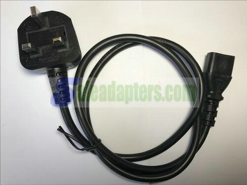 UK Power Supply Cable Lead for Logik 18.5-inch HD LCD TV L19DVDB20(A)