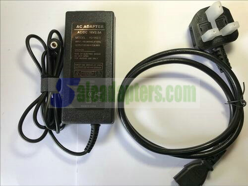 UK Replacement Yamaha PSR-S550 16V 2.4A 38W AC-DC Power Adapter Supply