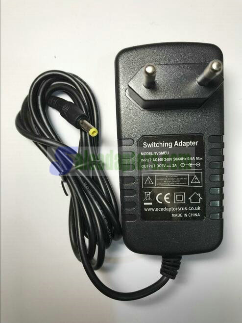 Bush CDVD90W2SW Mains Charger AC Adaptor Power Supply 2 Pin EU Plug European