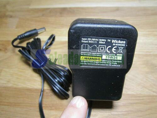 Genuine Wickes 6VDC 6V 300mA XR-DC060300 Mains AC Adaptor Power Supply Charger