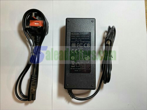 42V 2000mA Switching Power Supply Charger for Scooter Lithium Battery UK Plug