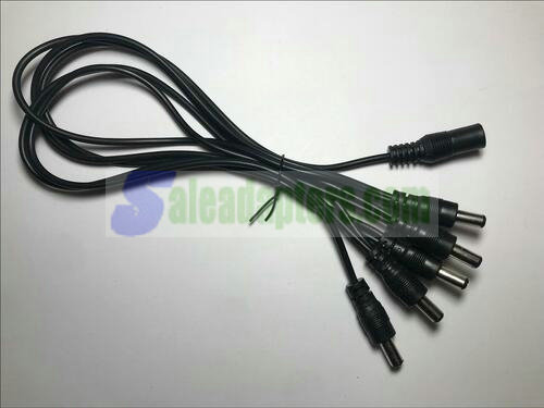 5 Way Daisy Chain Cable Lead for Guitar Effects Pedal for Boss/Yamaha/Zoom