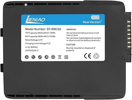 for Zebra Scanner Battery TC77 BT-000318 [New Version 4800mAh] for Zebra TC77 Battery TC