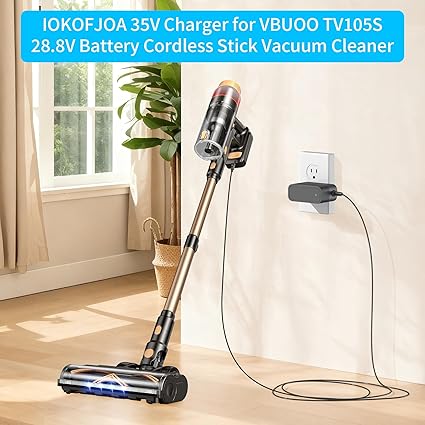 35V Charger for VBUOO Vacuum Cleaner Replacement for VBUOO TV105S 28.8V Battery Cordless