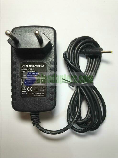 EU Plug 6V 500mA 0.5A Mains AC Adaptor Power Supply Charger BLJ5W060050P-B