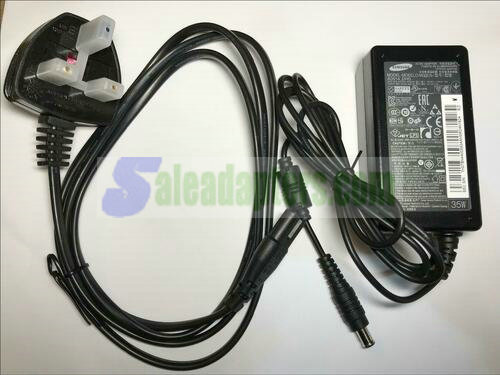 UK Plug Genuine A3514-DHS Samsung AC-DC Adaptor Power Supply for LED Monitors