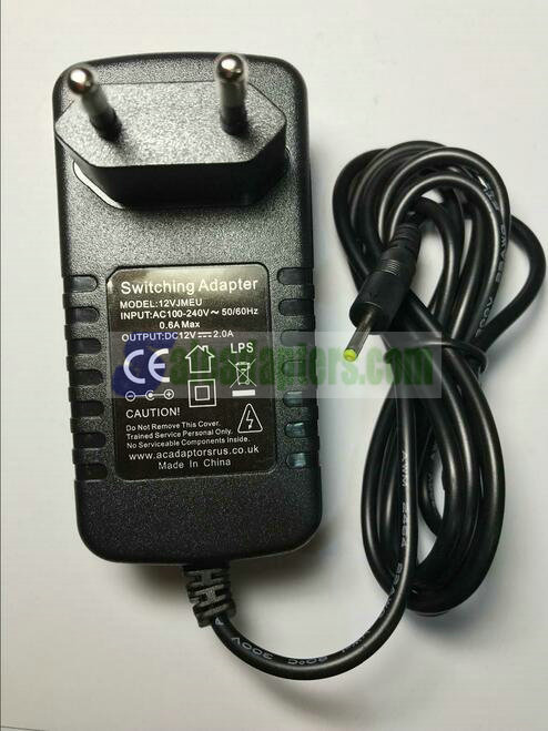 EU 12V 2A AC-DC Switching Adapter Charger for Mediacom Smart Pad 102 S2 MP102S2W