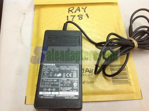 Genuine TOSHIBA AC ADAPTOR MOD NO.PA2450U 15v 3A Power Supply