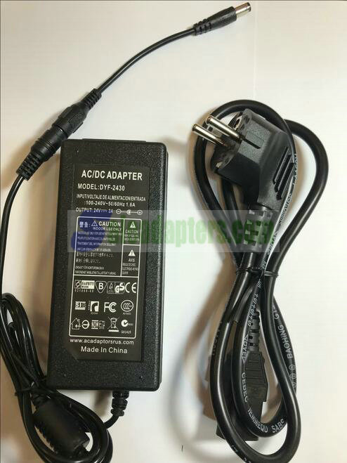 EU 24V 3A 2A 1A AC-DC Switching Adaptor Desktop Power Supply 5.5mm x 2.1mm/2.5mm