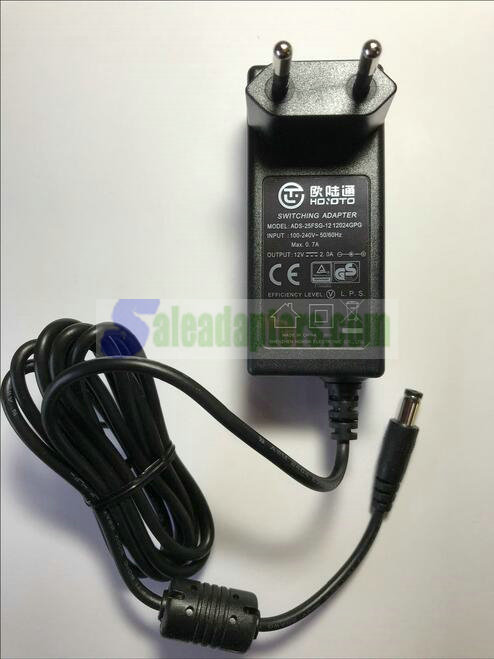 EU 12V 2.0A SWITCHING ADAPTER model ADS-25FSG-12 12024GPG SHENZHEN HONOR