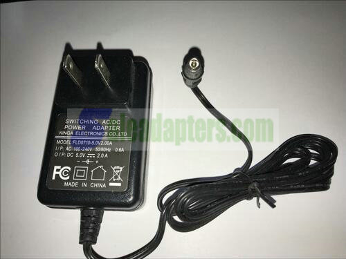 USA Replacement for 5V 2A AC-DC Power Adaptor JK050200-S04USA 5.5mm x 2.1mm - Click Image to Close