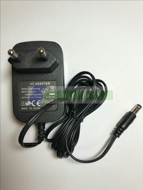 EU 2 Pin 9.0V 2.0A 9V 2A AC-DC Switching Adaptor Power Supply model HNC090200E - Click Image to Close