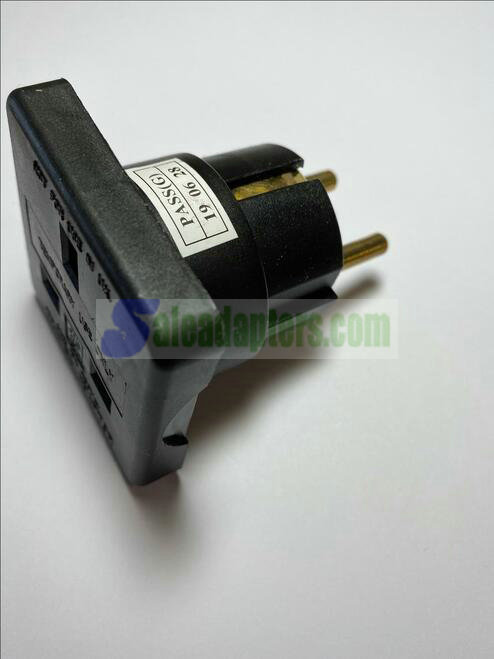 UK to EU 3 Pin to 2 Pin Convertor Conversion Plug Adaptor GB to EU Travel Power