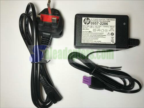 UK Replacement for 30V 333mA HP 0957-2290 AC Power Adaptor for Printer - Click Image to Close