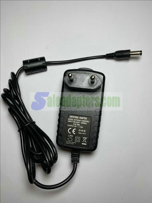 EU 12V 2.0A 2A AC-DC Switching Adaptor Power Supply model SOYA024A-1200200EU