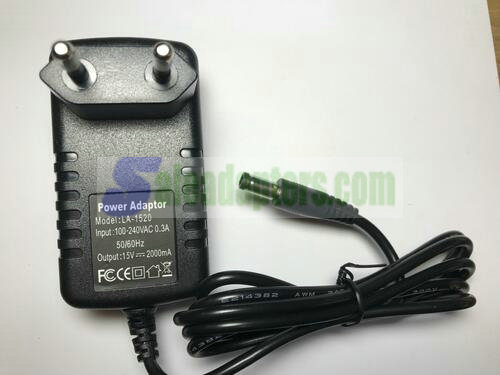 EU 15.0VDC 0.65A 15V Mains AC-DC Switch Mode Adapter Power Supply for SA03010007