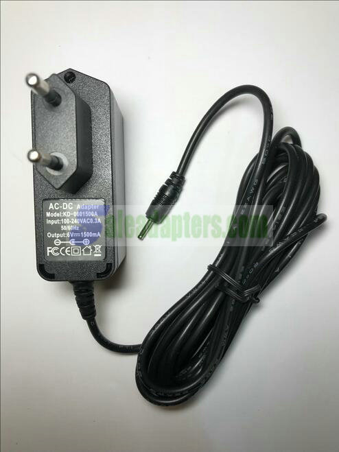 EU Replacement 6V 0.5A AC-DC ADAPTOR for Motorola MBP18 Parent Unit