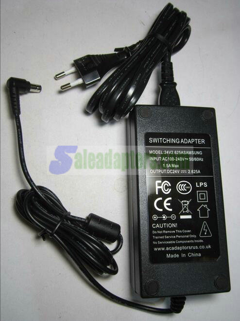 EU Replacement for Samsung 24V 2.625A A6324_DSM AC Adaptor Power Supply