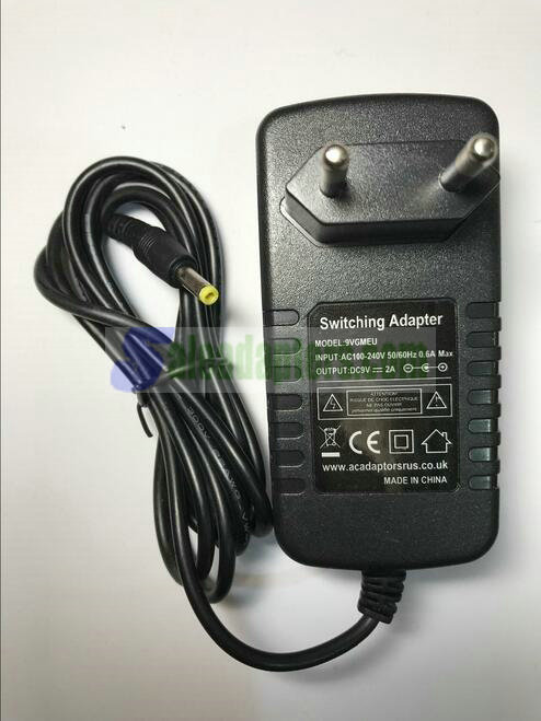 Coby 7038 Portable DVD Player 9V 9 Volt Switching Adapter Power Supply EU
